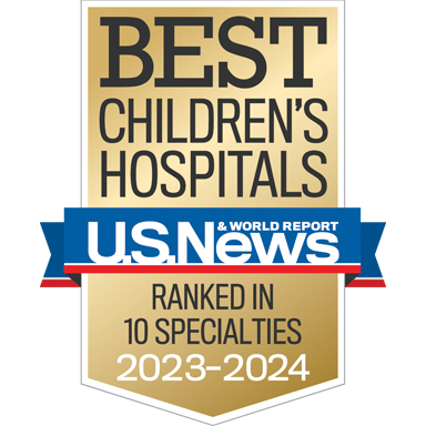 Best Children's Hospitals - U.S. News & World Report - Ranked in 10 Specialties - 2023–24
